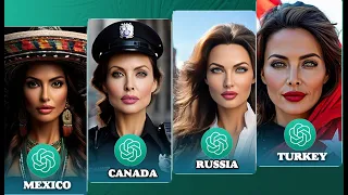 🤯AI magic: if Angelina Jolie were from different country!