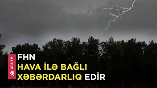 İldırımla bağlı elektrik cihazlarını şəbəkədən ayırmaq tövsiyə edilir – APA TV