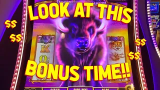 RETRIGGERS EVERYWHERE!! with VegasLowRoller on Buffalo Ascension Slot Machine!!