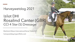 Ros Canter and Izilot DHI CCI4*S 8/9 yo dressage; Blenheim Palace International Horse Trials 2021