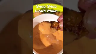 Bang Bang Lion’s Mane Mushroom 🍄. Have you tried lions mane? #veganrecipe #lionsmane #foodhacks