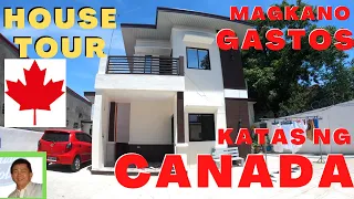 HOUSE TOUR KATAS NG CANADA | MAGKANO GASTOS SA 2 STOREY HOUSE WITH 3 BEDROOMS | OFW DREAM HOUSE