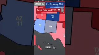 (VERY CURSED!) Republican Tulsi Gabbard vs. Democrat Liz Cheney (2024 Election) #elections