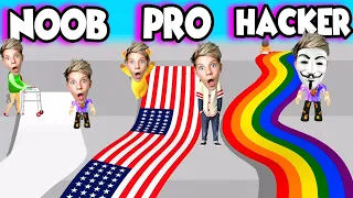 Can We Go NOOB to PRO to HACKER in FLAG PAINTERS!! Prezley