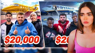 Rose Reacts to SIDEMEN $20,000 VS $20 PLANE TICKET!