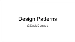 Kotlin and Swift Design patterns - David Corrado