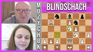 Anna Muzychuk plays blindfold and a miracle happens!