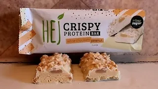 #Taste-Test- HeJ Crispy Proteinbar 🥜White Chocolate Peanut🥜