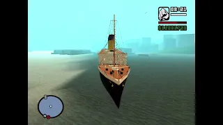 GTA San Andreas hidden Titanic || GTA cheat codes || GTA5 vs San Andreas ship || Sunken Titanic