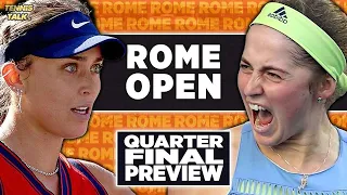 Paula Badosa vs Jelena Ostapenko | Rome Open 2023 Quarter Final | Tennis Talk Preview