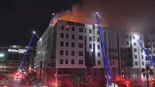 Watch live | Fire rekindles at RISE Doro apartment building less than one week after inital flames