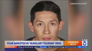 4 busted for alleged 'burglary tourism' in Glendale