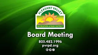 PVRPD Regular Board Meeting - September 6, 2023