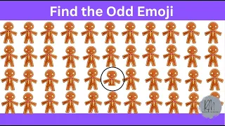 FIND THE ODD EMOJI OUT by Spotting The Difference! | Odd One Out Puzzle | Find The Odd Emoji Quizzes