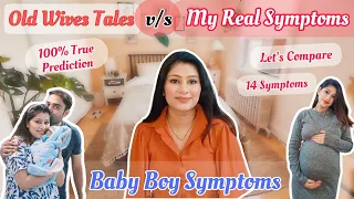 Real Baby Boy Symptoms v/s Old Wives Tales | 100% True  Gender Prediction| 14 Symptoms of a baby boy