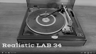 Realistic LAB 34 Turntable Testing, cleanup and Tone Arm Adjustment