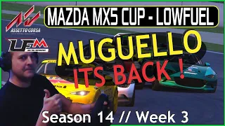 LFM Season 14 // Week 3 * MAZDA MX5 CUP * MUGELLO ITS BACK !