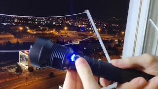XANES 1282 XHP70 Flashlight - Outdoor Zooming Test