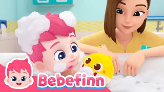 🛁Let's Have Fun Bubble Bath! | Bebefinn Bath Song | Sing Along2 | Nursery Rhymes & Kids Songs