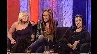 Hear'Say interview - Suzanne, Myleene and Kym (Frank Skinner Show) Dec 2001