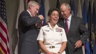 Navy honors first female four-star officer