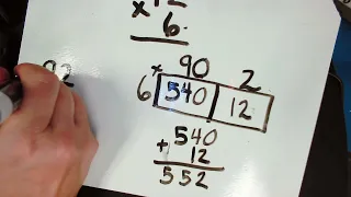 Multiplying Double Digit by Single Digit Number Using the Box Method