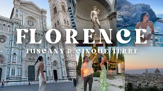 travel vlog: FLORENCE, ITALY + TUSCANY & CINQUE TERRE day trips!!