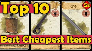 Top 10 Items That Cost Less Than 1 Silver in DnD 5e