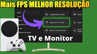 Melhore os Gráficos da tv no XBOX SERIES S (RESOLUÇÃO ESCONDIDA E FPS) -FPS Emulado