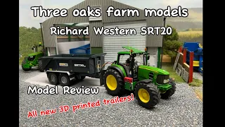 All NEW 3D printed trailers! | Three oaks Richard western SRT dump trailer | Model review