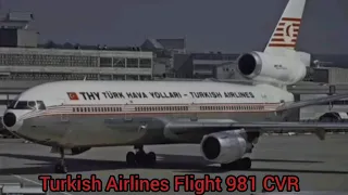 CVR Recordin Turkish Airlines Flight 981 with subtitle  (March, 3, 1974)