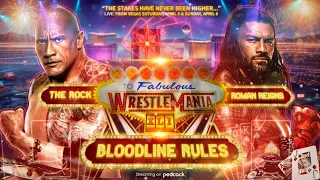 WWE 2K24 - THE ROCK VS ROMAN REIGNS BLOODLINE RULES MATCH AT WRESTLEMANIA 41 || WRESTLING R
