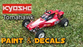 Epic RC Build! Kyosho Tomahawk Paint & Decals. Legendary Series Racing Buggy Kit 30615