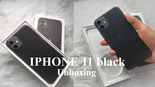 IPHONE 11  BLACK in 2022 unboxing + camera test , accesories 🤍