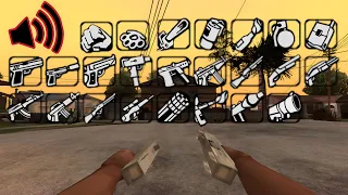 All sounds of gta san andreas weapons in 1 minute