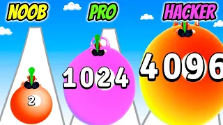 NOOB vs PRO vs HACKER - Yoga Ball Run