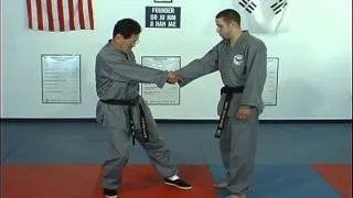 Hapkito Cross Hand Wrist Grab Techniques 1 thru 4, Ji Han Jae