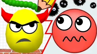 Draw To Smash vs Hide Ball - Logic Puzzle (ASMR Gameplay Infinity, Smile Egg Smash Balls)