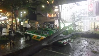 Typhoon Roke Hits Shibuya, Tokyo  21/9/2011