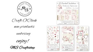 Craft O'Clock - new collection paper 'A cordial invitation' - unboxing, scrapbooking