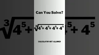 A Nice Radical Exponent Problem. Sum Of Powers #exponents #shorts #math #olympiad #radical #power