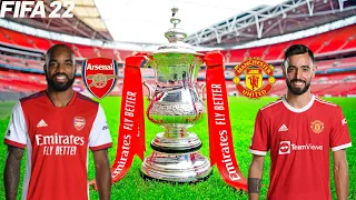 FIFA 22 | Arsenal vs Manchester United - Emirates FA Cup Final 2022 - Full Gameplay