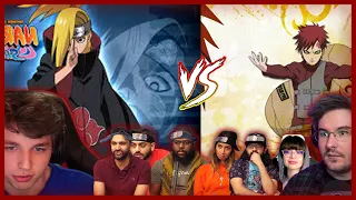 Gaara vs Deidara REACTION MASHUP | Naruto Shippuden Ep 3,4,5 [Animes Center]