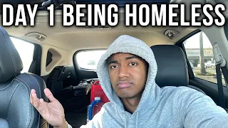 My First Day Being Homeless | Living in My Car