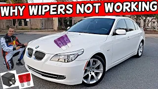 WHY WIPERS NOT WORK BMW E60 E61 525i 528i 530i 535i 540i 550i 520i 523i 520d 525d 530d 535d