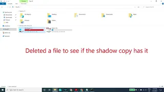 How to create a Shadow copy Backup in Windows 10