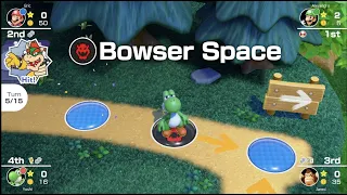 Yoshi Lands on 3 Bowser Spaces in One Game - Mario Party Superstars