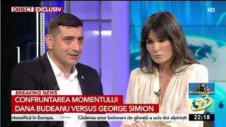 Dana Budeanu faţă în faţă cu George Simion | Confruntarea momentului