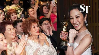 Jubilant family cheer Michelle Yeoh's Oscar win