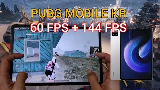 xiaomi pad 6 pubg | PUBG MOBILE KR 60 FPS + 144 FPS January 2024😍💯